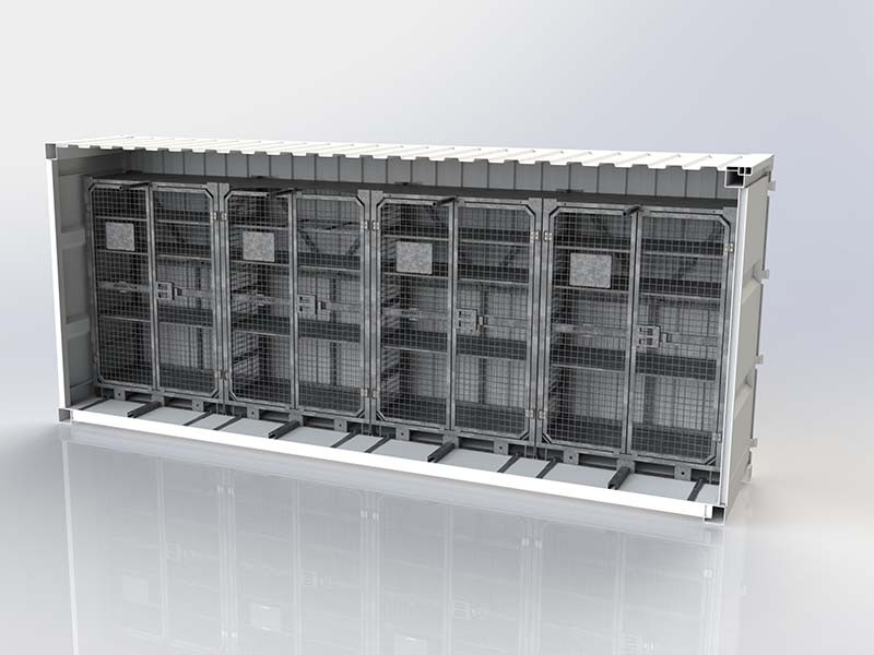 TACTICAL LOCKER CWL SC-TL-WL-2D-03 Demo in 10ft container